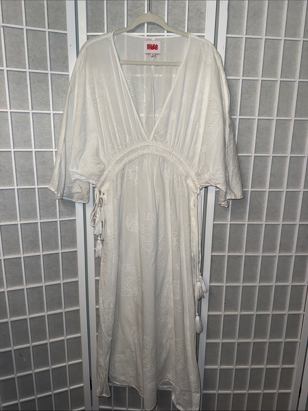Solid & Striped white eyelet dress Size M
